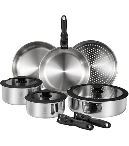 Amazon.com: Lagostina Salvaspazio 3 Stainless Steel Saucepans 18